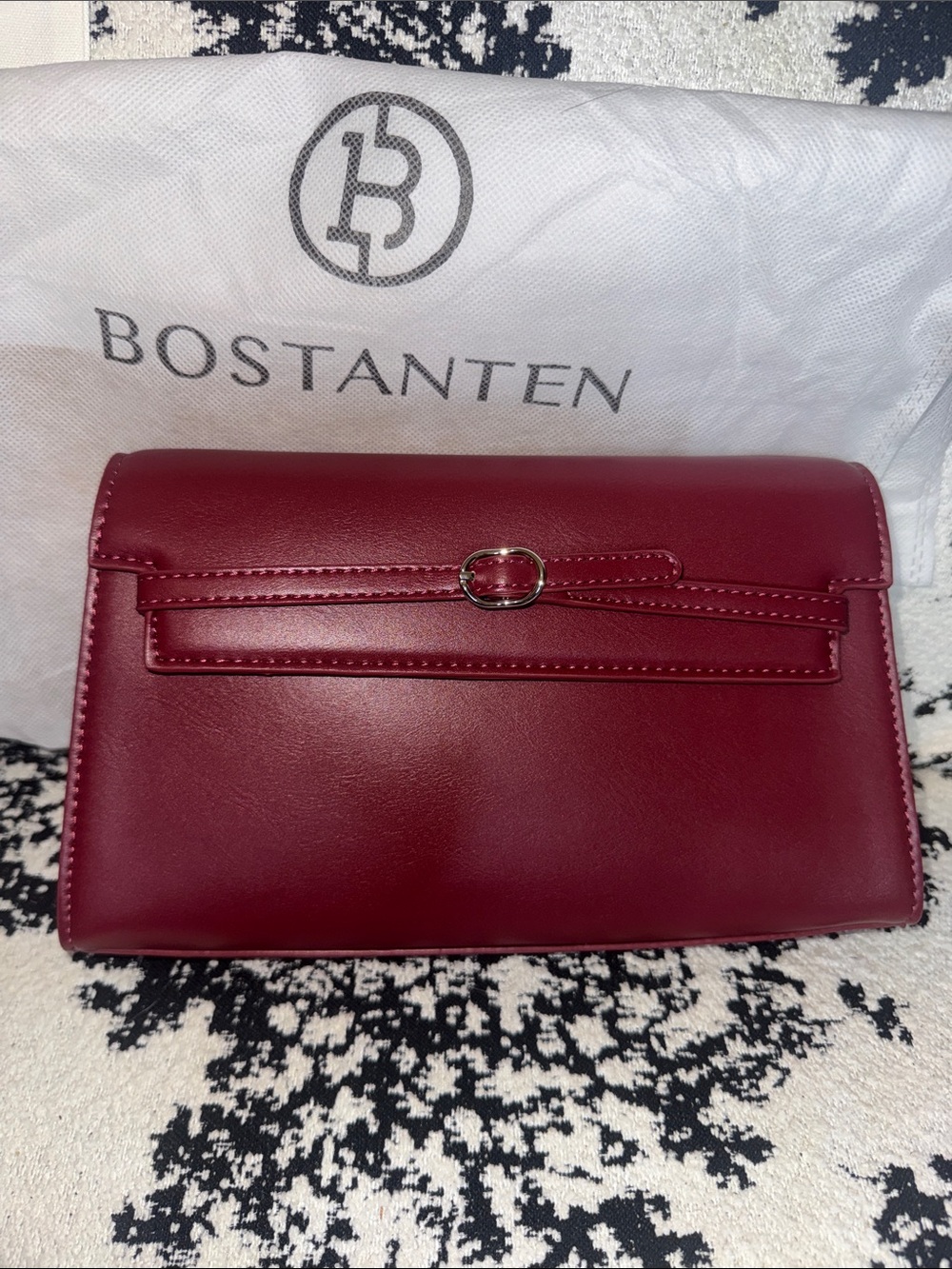 NWT Burgundy Leather Bostanten Crossbody!